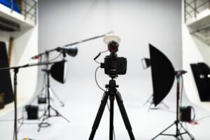 set up studio shoot
